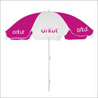 White And Pink Promotional Garden Umbrella