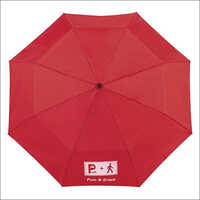 Red Maroon Color Three Fold Umbrella