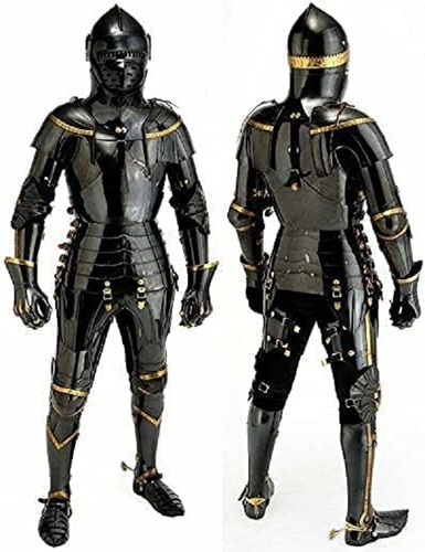 Medieval Handmade King Crusader Full Suit of Armor Medieval Knight Combat Armor