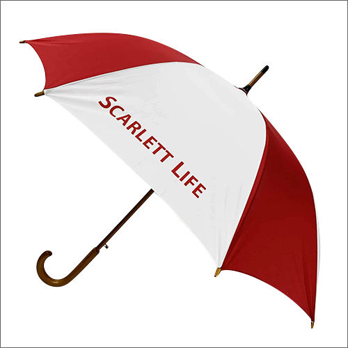 Wooden Walker Stick Promotional Umbrella