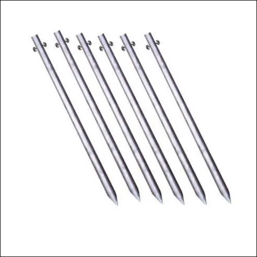 Gi Earthing Rod - GI Steel, Hot-Dip Galvanised, 16mm Diameter and Above, Gray Color | Commercial Application, New Condition