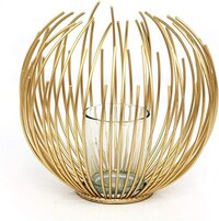 Gold Wire Candle Holder 16cm