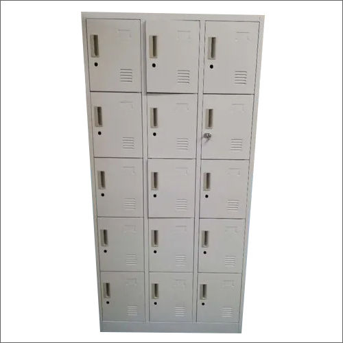 Grey Mild Steel Compartment Industrial Locker