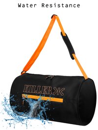 35 Litre Water Resistance Polyester Black Gym Bag