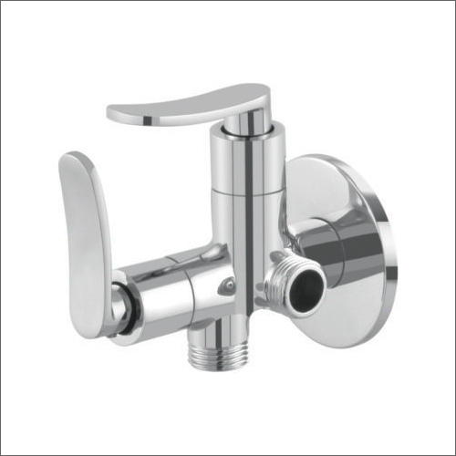 Silver 2 In 1 Angle Cock