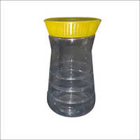 Transparent Plastic Round Jar