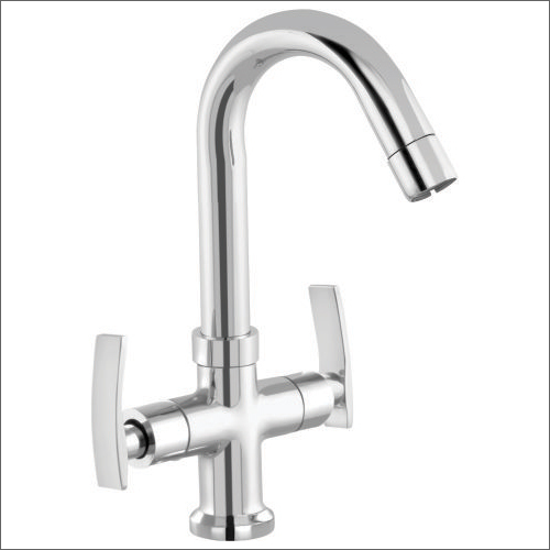 Silver Center Hole Basin Mixer