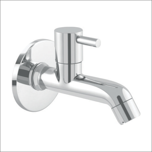 Brass Long Body Cock - Stainless Steel & Brass, Glossy Silver Finish | Durable Material, Elegant Design, Versatile Application