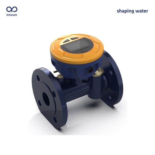 Electromagnetic flow meter with telemetry