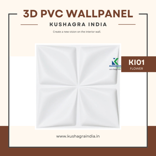 3D Wall Panel (Bloom) Size: 500Mm X500Mm