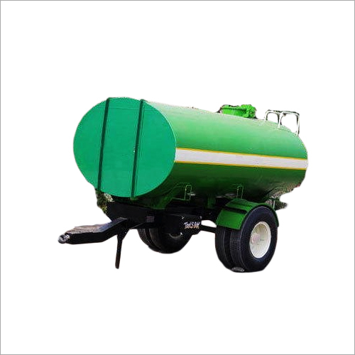 Green Mild Steel Tractor Water Tanker