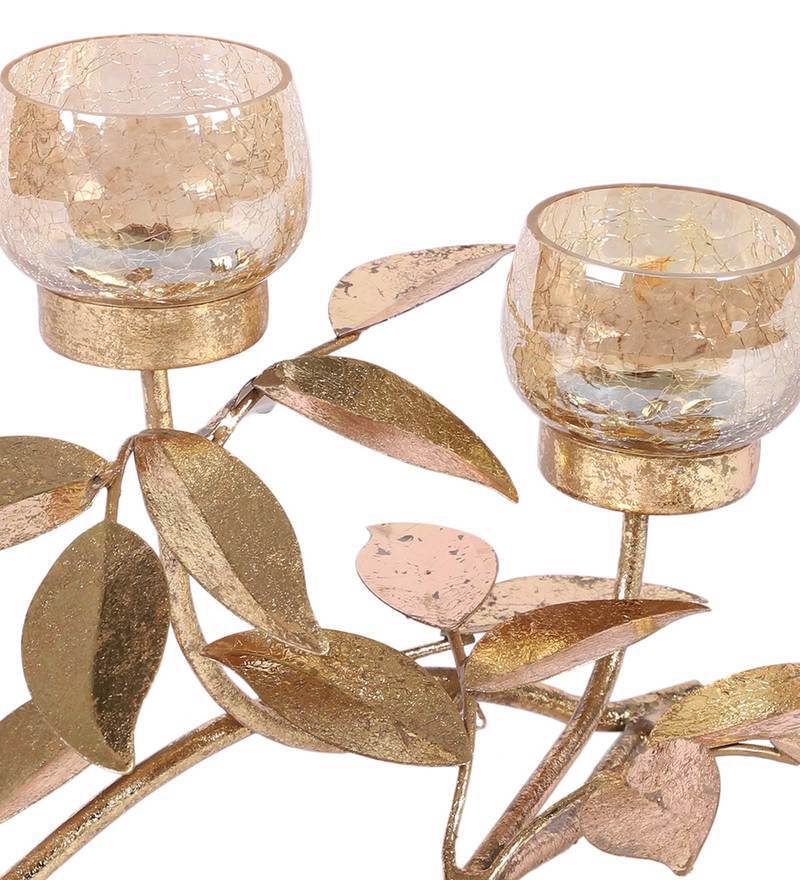 Metal Golden Table Tea Light Holder
