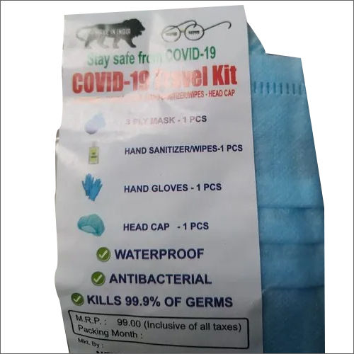 Blue Coronavirus Travel Ppe Kit