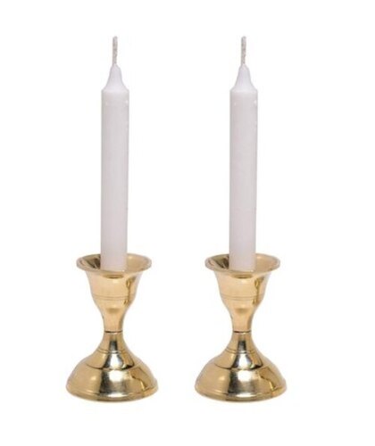 Set of 2 Metal Candle Holder