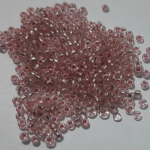 Silver Line Glass Beads