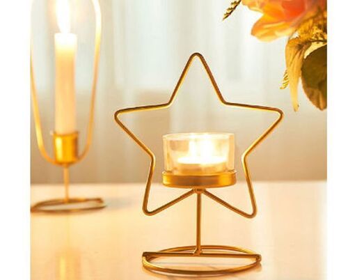 Modern Stick Wedding Decorative Candlesticks Stand Metal Gold Luxury Candle Holder for Home Decor