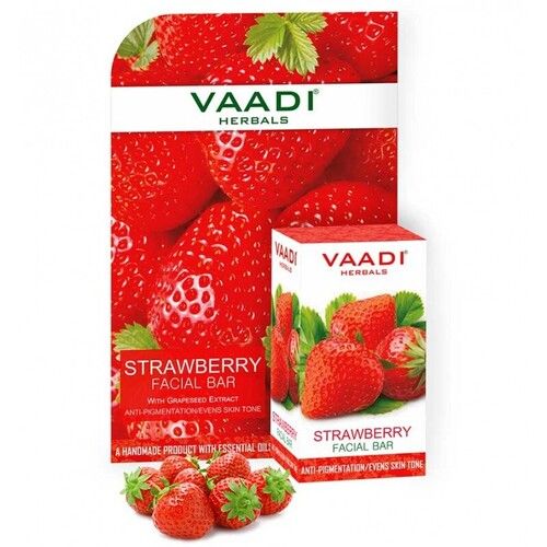 Red Vaadi Herbals Value Strawberry Facial Bars 25 Gm