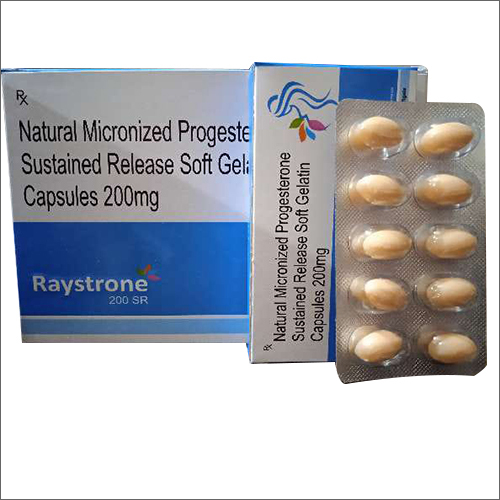 200 mg Natural Micronized Progesterone Sustained Release Soft Geltain Capsules