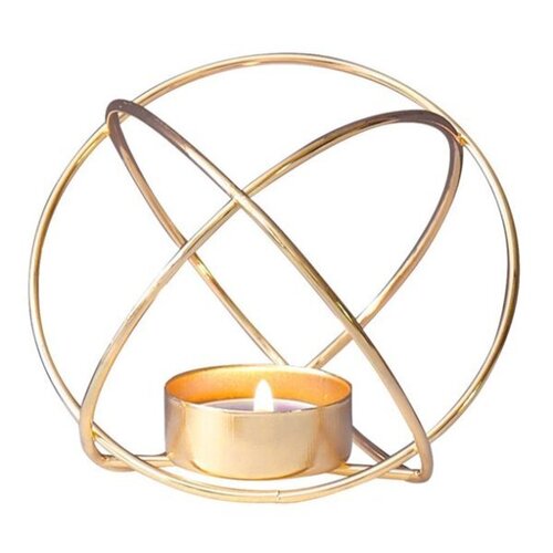 Metal Candle Holder Round Shape