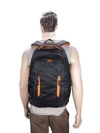 Black Polyester Trendy Waterproof Travel Backpack