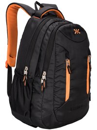 Black Polyester Trendy Waterproof Travel Backpack
