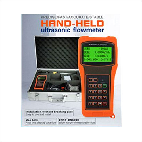 Multicolor Portable Ultrasonic Flow Meter