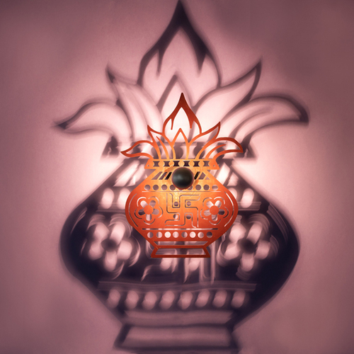 Brass Decorative Kalash Shadow Lamp