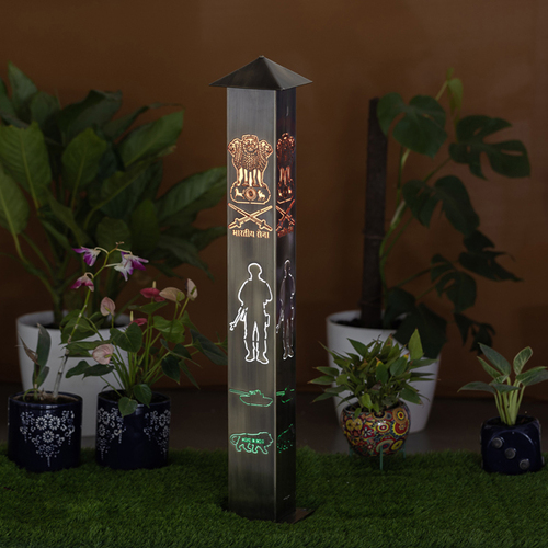 Black India Army Bollard