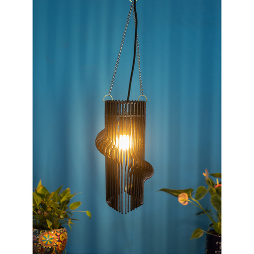 Spiral Shape Metal Pendant Light - 350x200x200 mm Golden Incandescent Round Modern Design