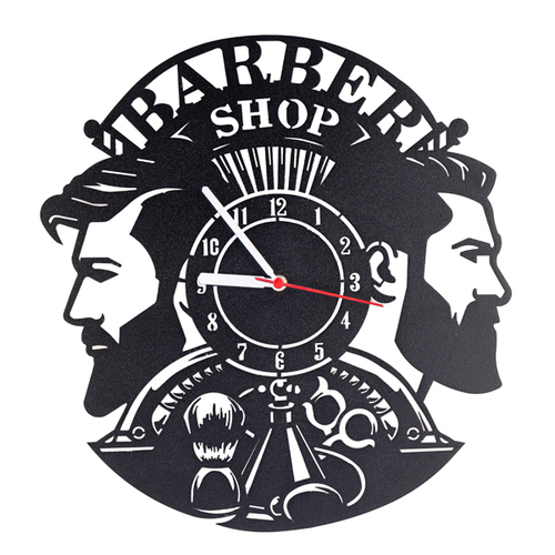 Black Barber Wall Clock at Best Price in Pune Raptech Engineering Pvt Ltd