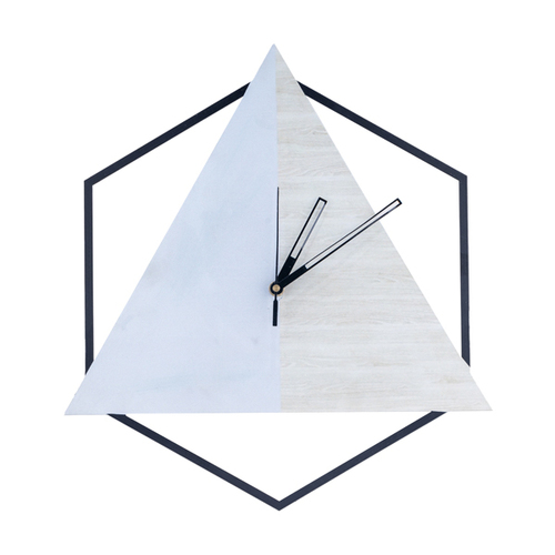 डार्क ग्रे हेक्सागोनल वॉल क्लॉक