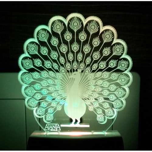 Peacock AC Adapter Night Lamp