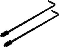 Battery Clamp Rod Set 1613/2515