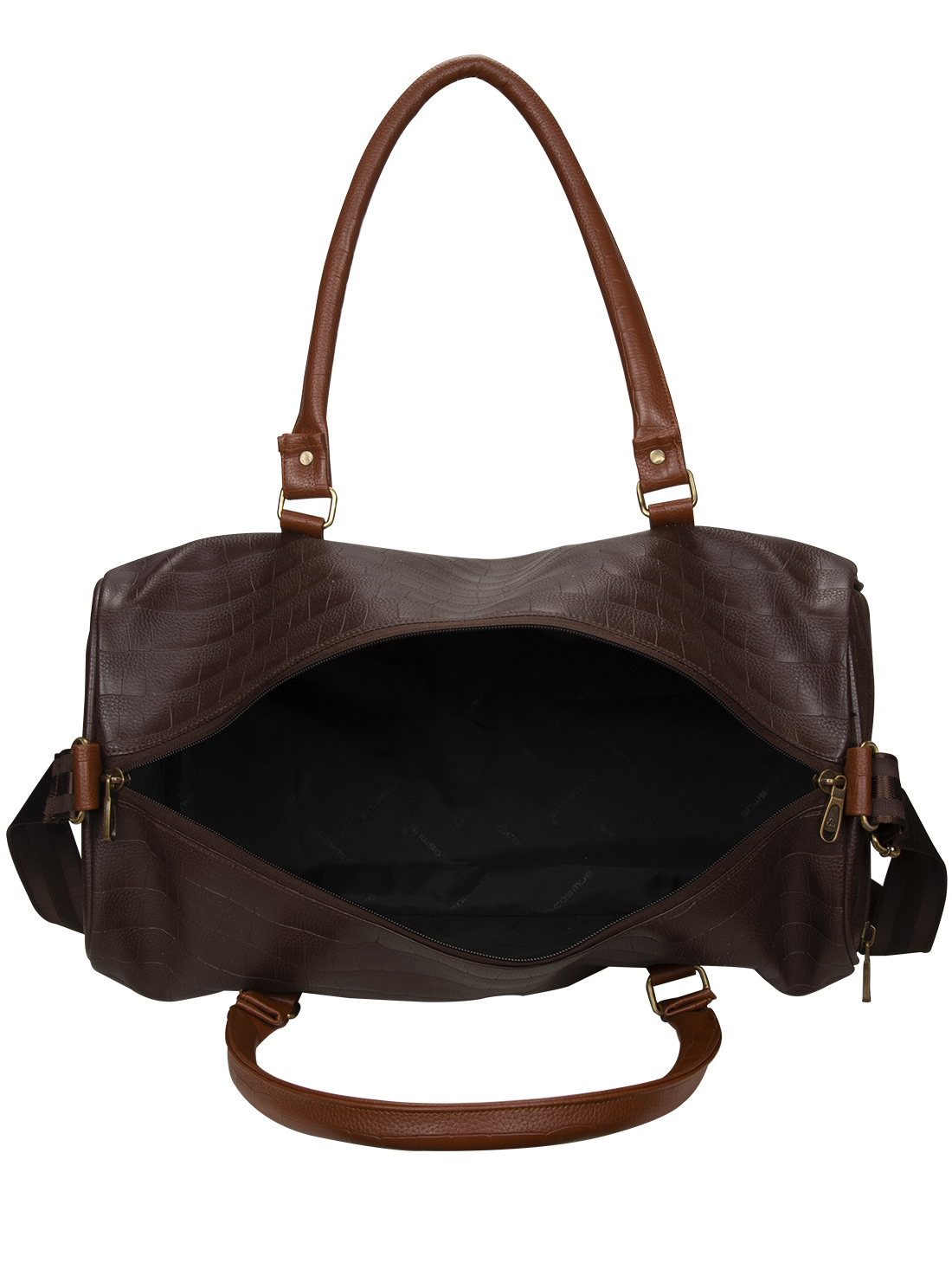 Bahamas BROWN PU 30 Litre Stylish duffle bag
