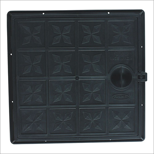 Black PVC Manhole Square Cover