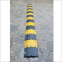 Plastic Speed Breaker - 350x250x50mm | Yellow And Black, 20ton Bearing Capacity, Manual Traffic Control Solution