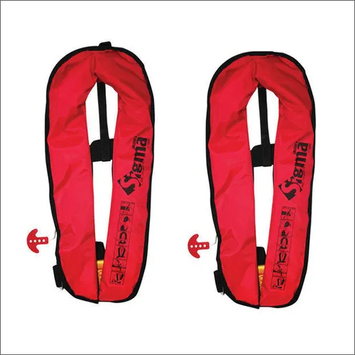 Red Inflatable Life Jacket