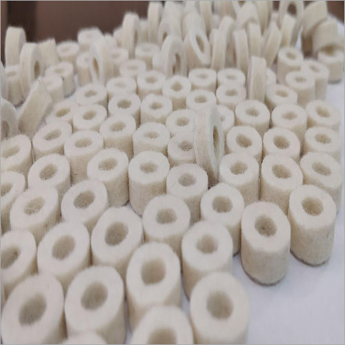 White Wool Felt Washer