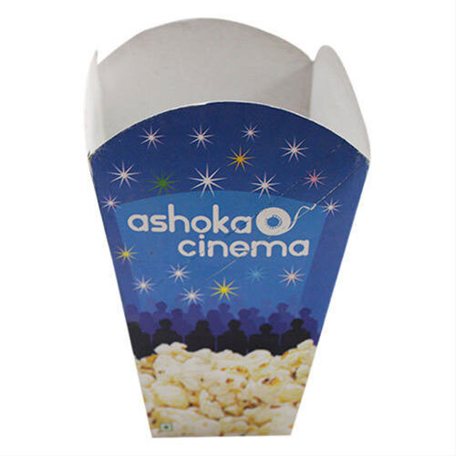 Blue Paper Popcorn Boxes