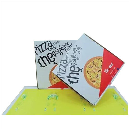 White Die Cut Pizza Box