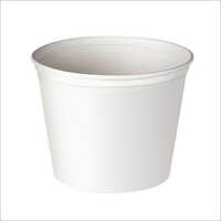 Matte Lamination White Paper Bucket