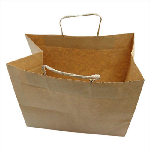 Disposable Brown Paper Carry Bag