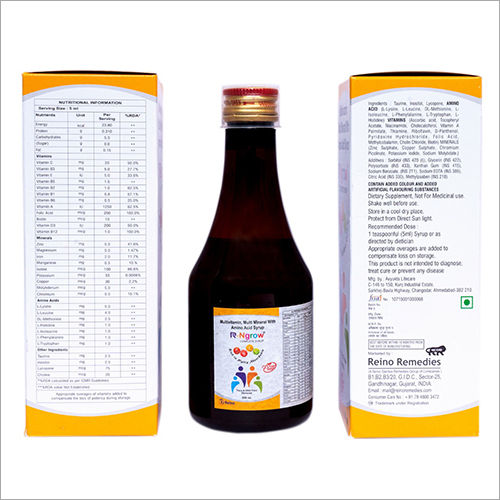 Multivitamin Multi Mineral With Amino Acid Syrup - Drug Type: Health Supplements