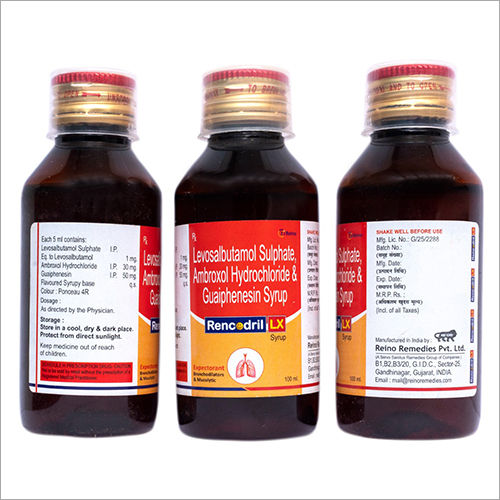 Levosalbutamol Sulphate Ambroxol Hydrochloride Guaiphenesin Syrup