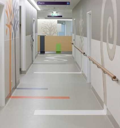 Hospital Corridor and Doorway flooring