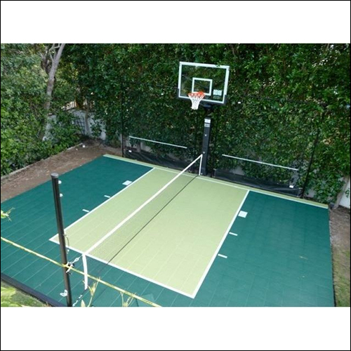 Badminton volleyballs courts flooring