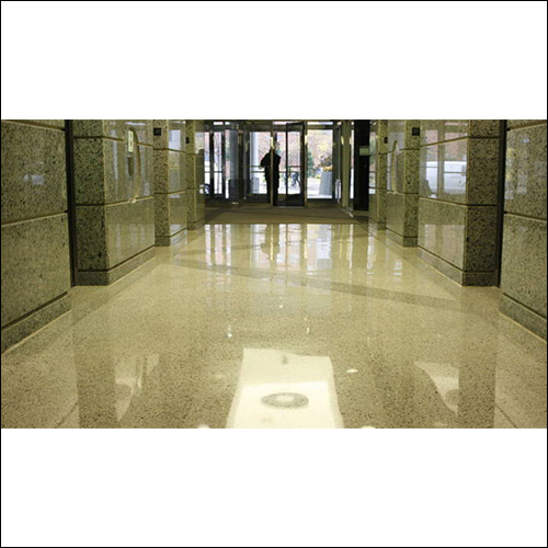 Marble terrazzo flooring