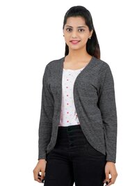 DARK GREY COLOR WOMENS SHRUG