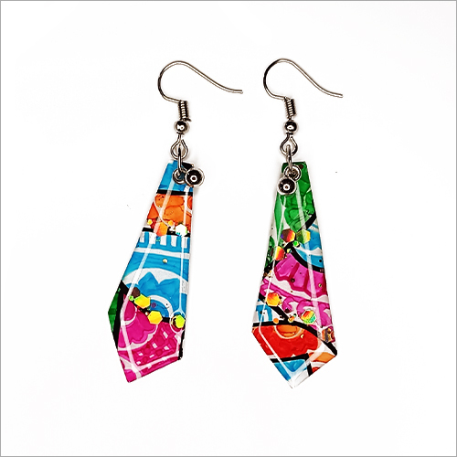 Colorful Flower Petal Resin Handmade Earrings