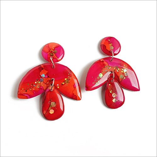 Stylish Design Resin Handmade Earrings